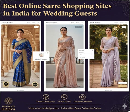 Best Online Saree Shopping Sites in India for Wedding Guests