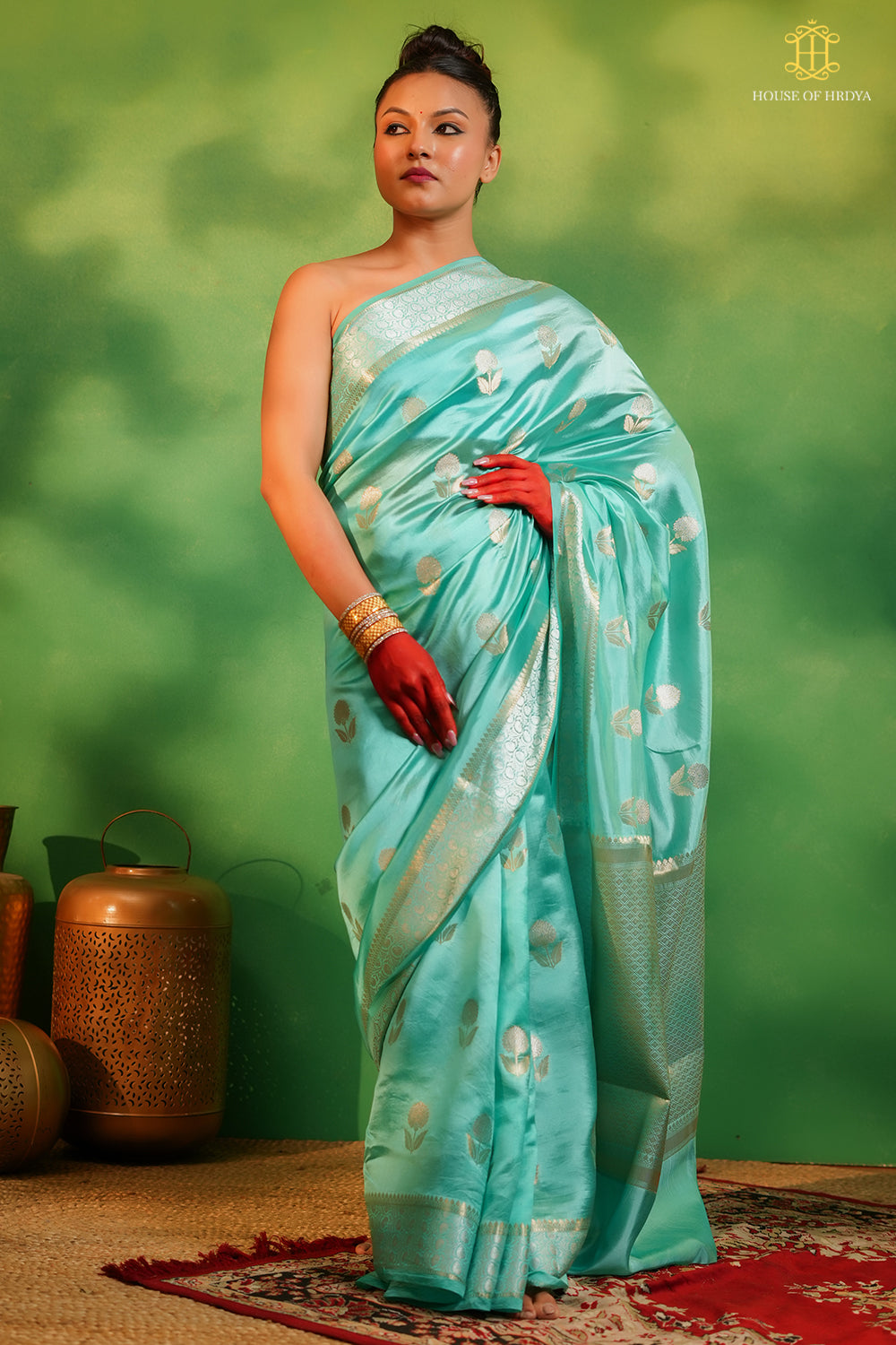 Pure Banarasi silk saree in Blue