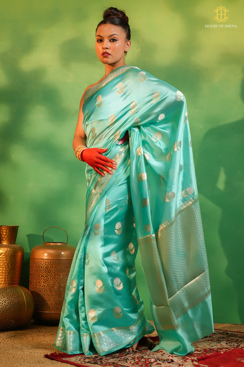Pure Banarasi Silk Saree in Blue