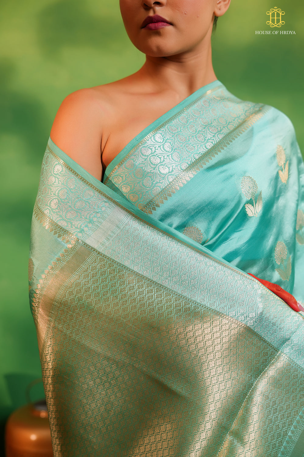 Pure Banarasi Silk Saree in Blue