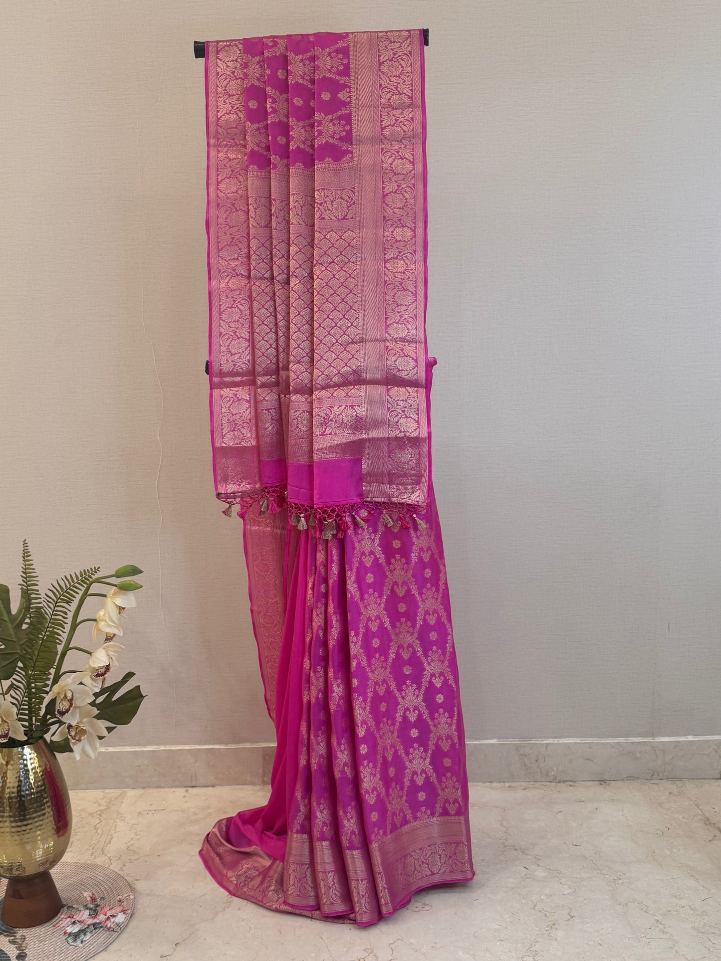 Fluid Grace Light Pink Saree