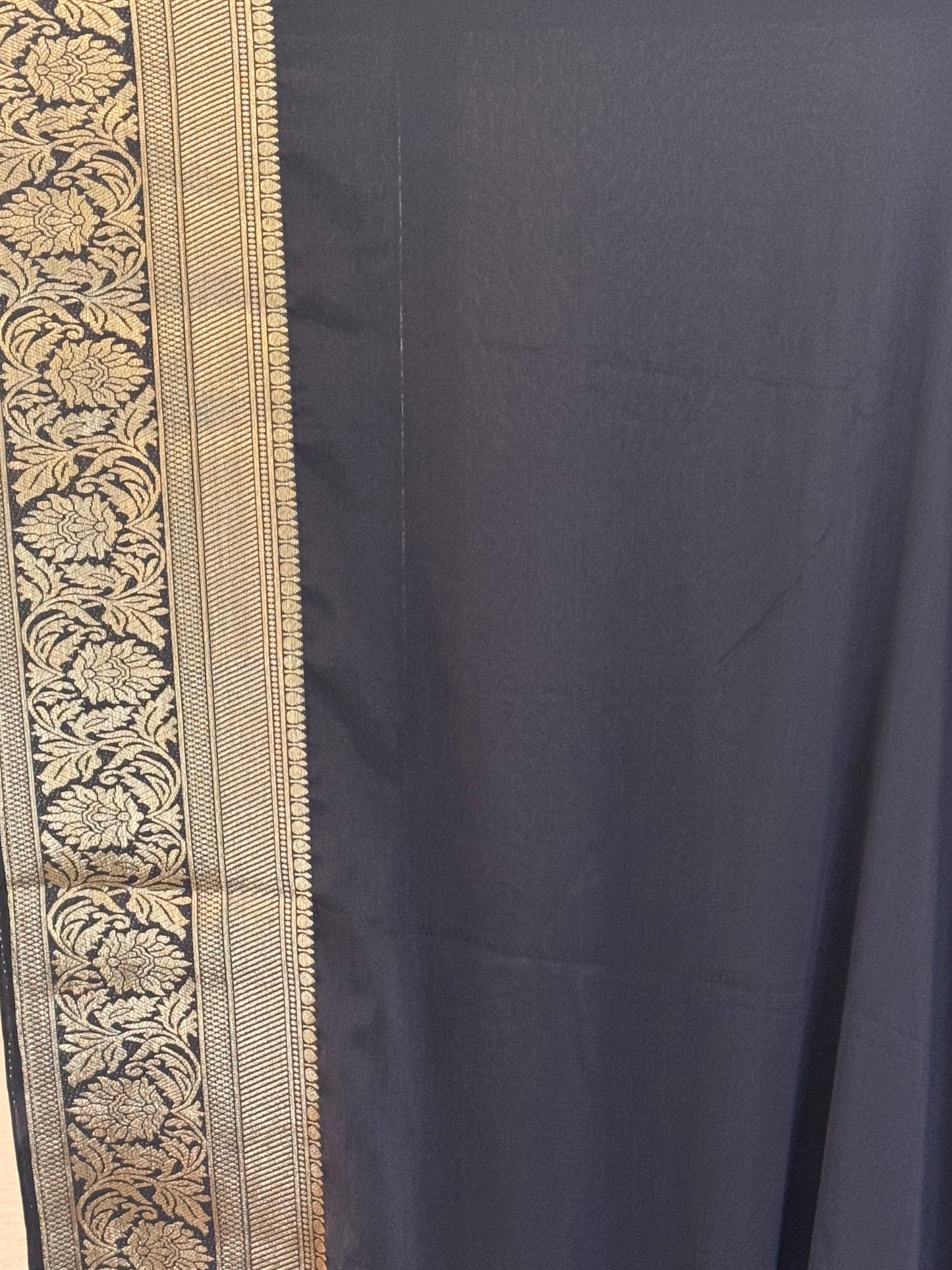 Fluid Grace Light Black Saree