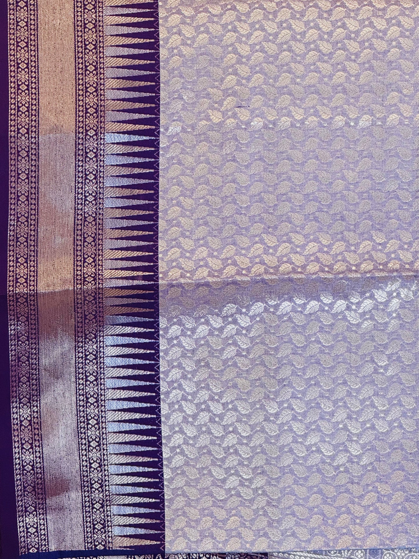 Vanam Lavendar Festive Saree