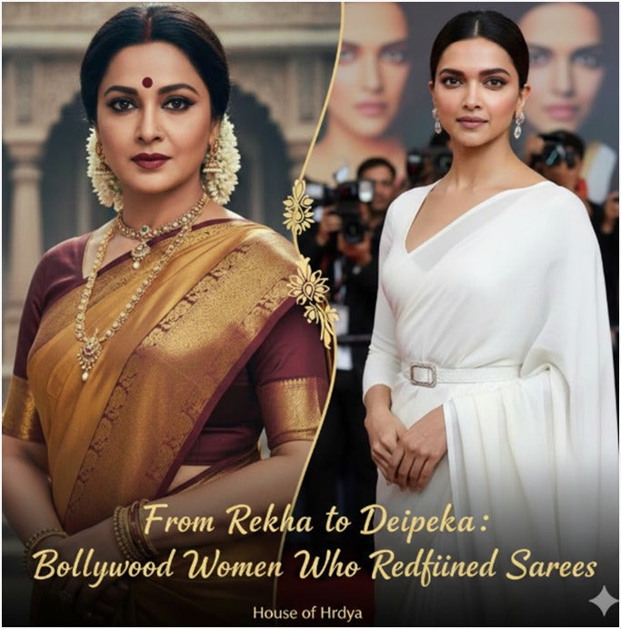 Bollywood’s Saree Icons: How Rekha to Deepika Redefined Elegance