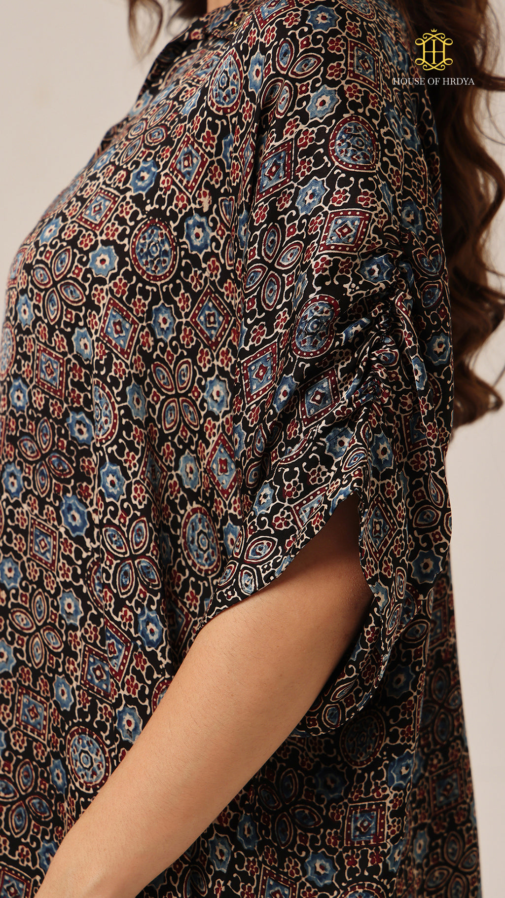 Kaftan Ajrakh Black