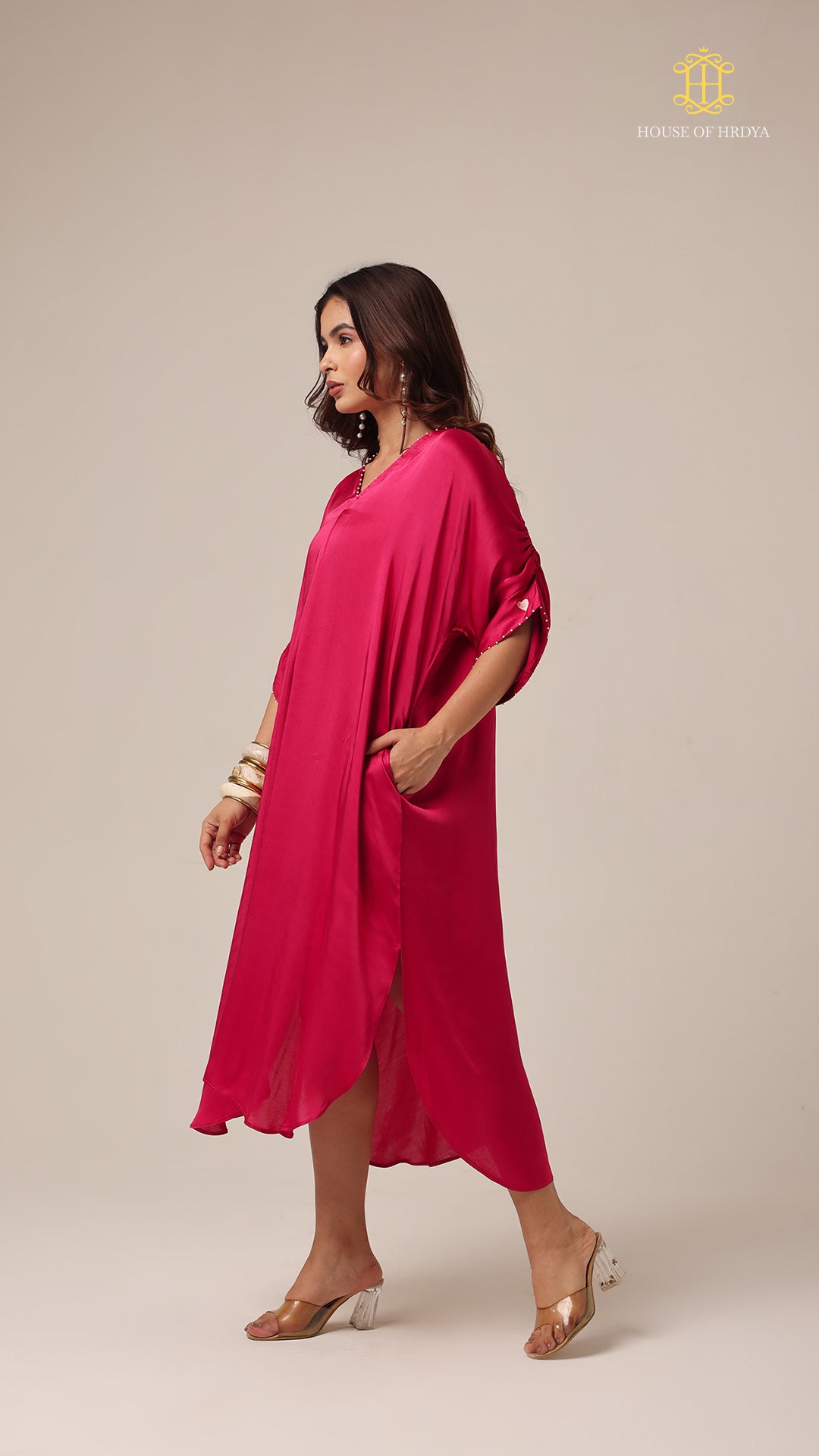 Kaftan Plain Pink