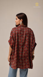 Kaftan Ajrakh Red