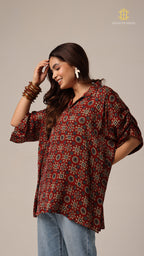 Kaftan Ajrakh Red