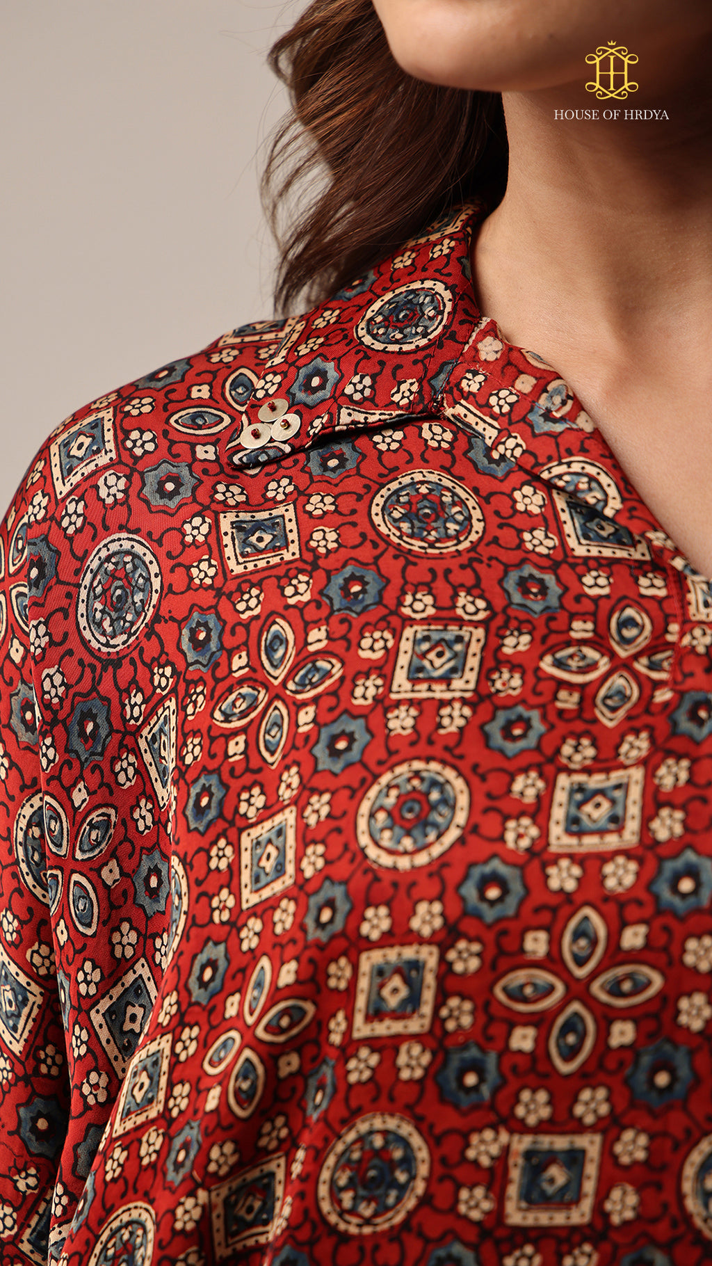Kaftan Ajrakh Red