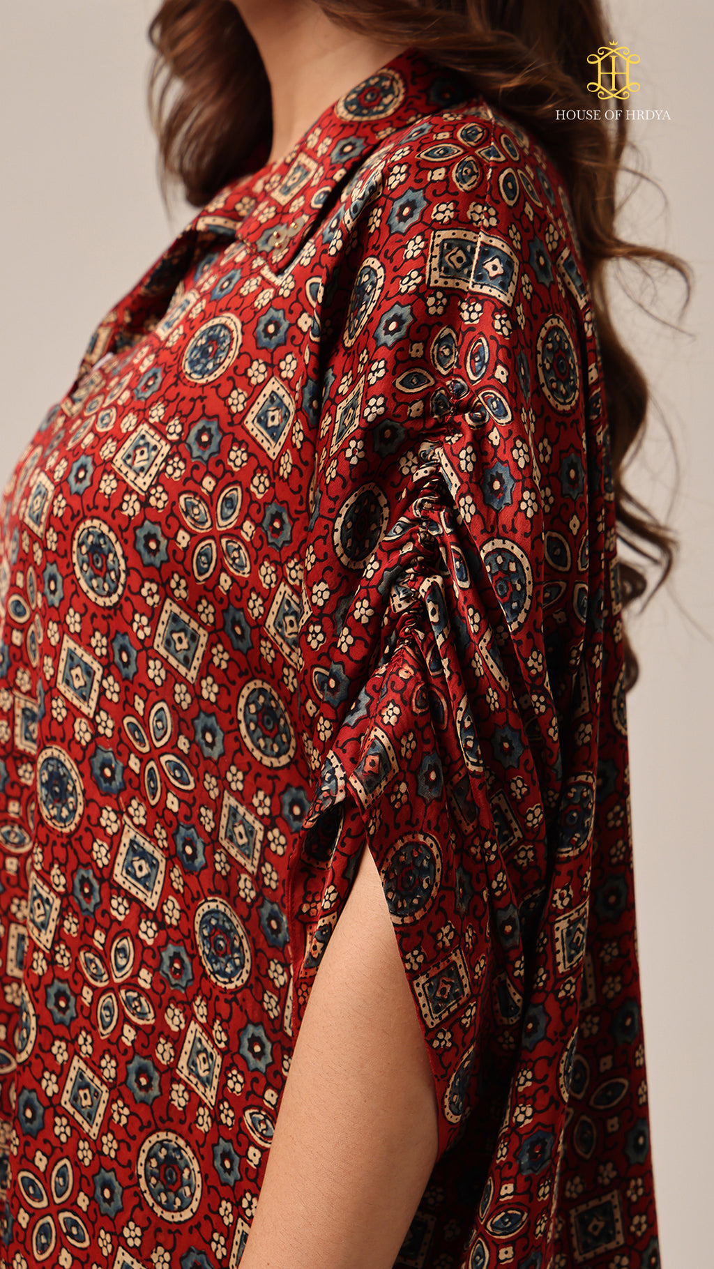 Kaftan Ajrakh Red