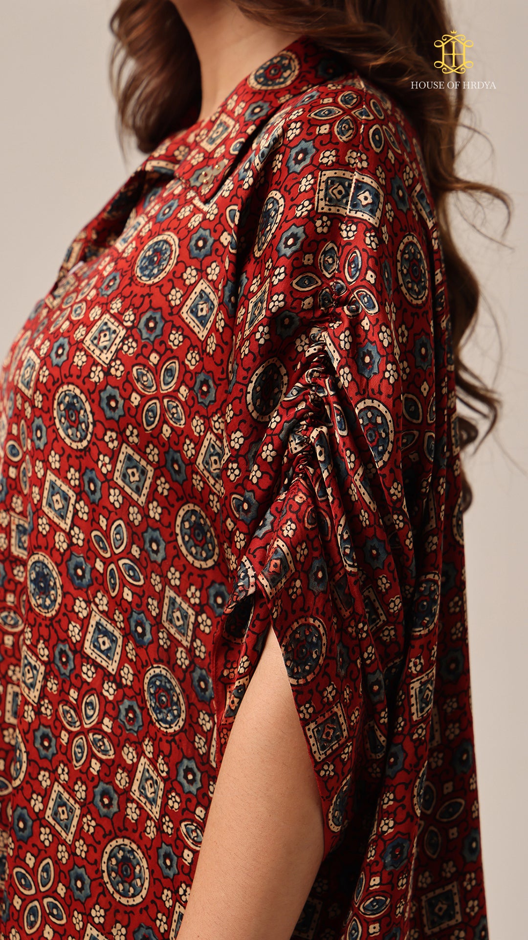 Kaftan Ajrakh Red