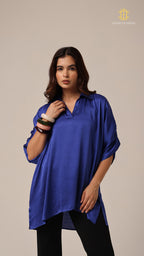 Kaftan Plain Blue