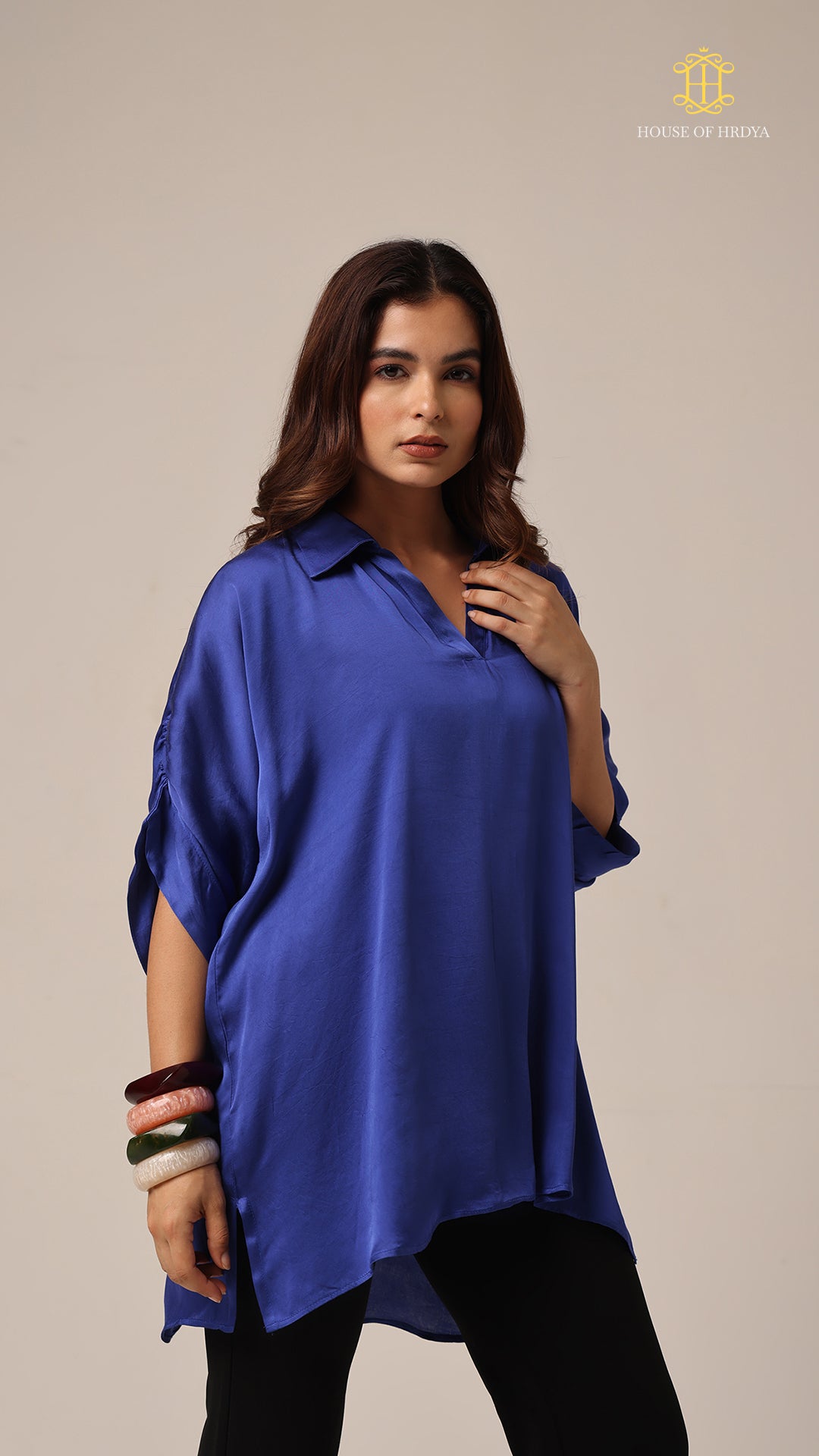 Kaftan Plain Blue