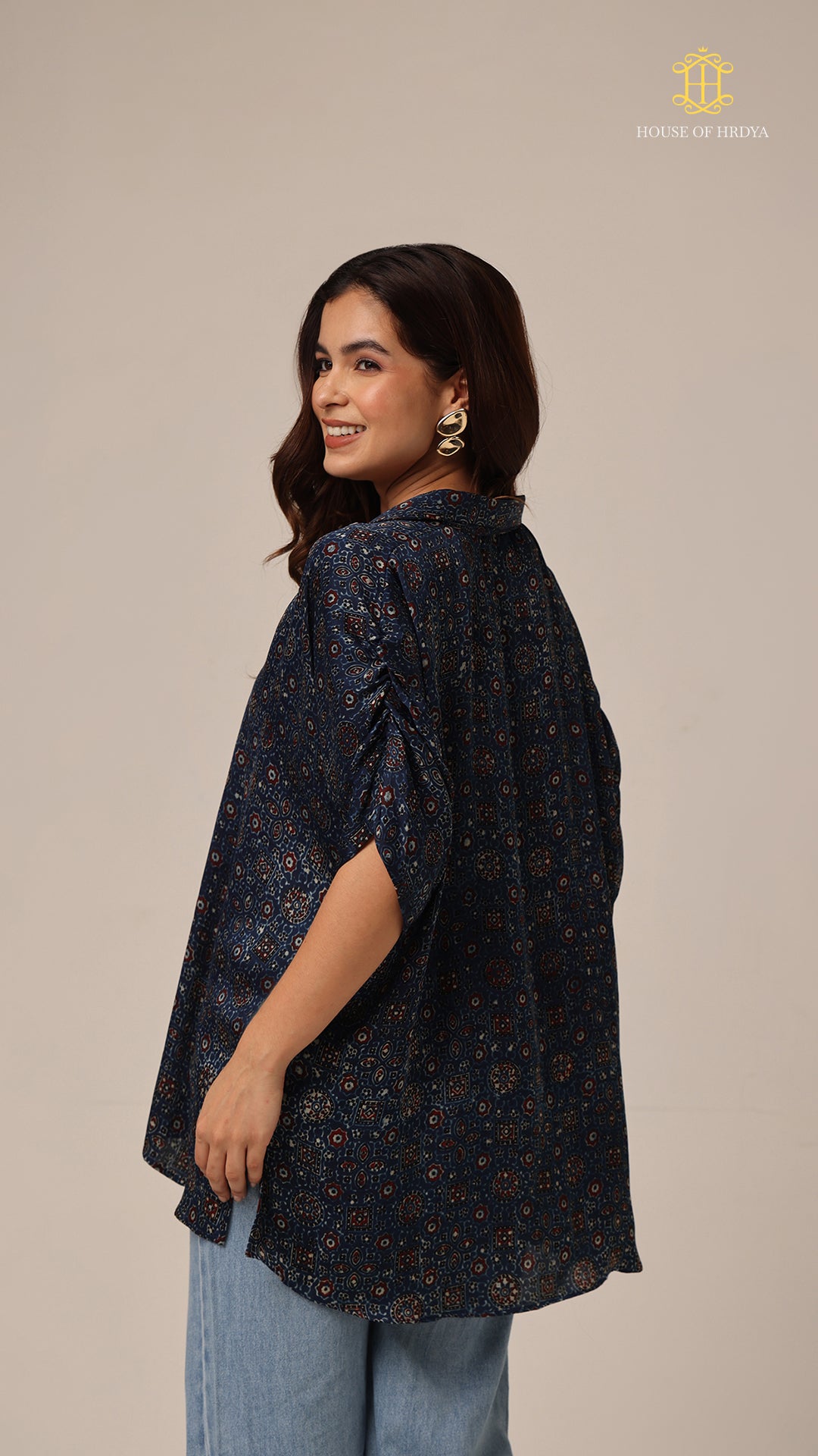 Kaftan Ajrakh Blue