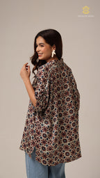 Kaftan Ajrakh White