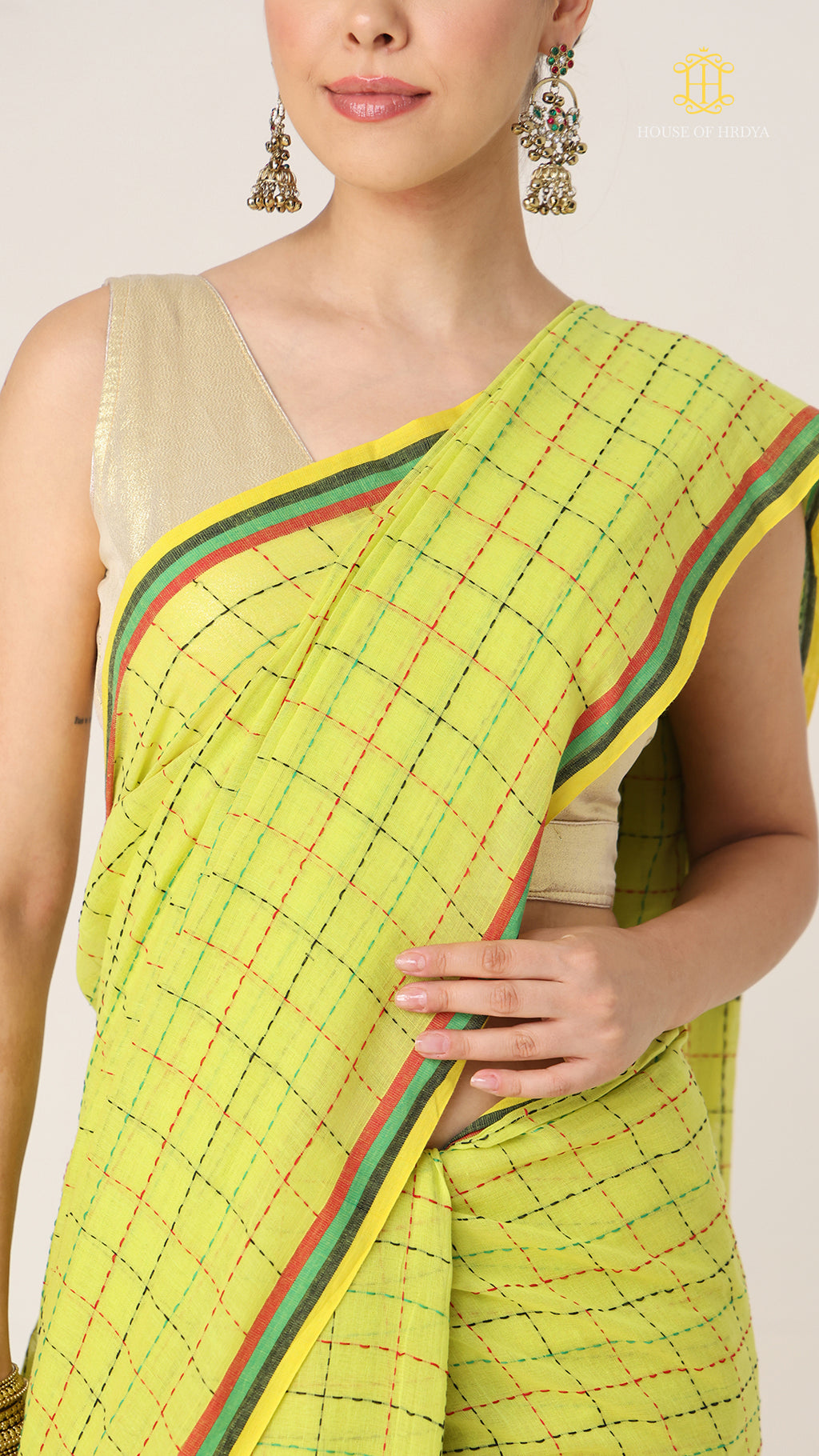 Nirva Kantha Harit Saree