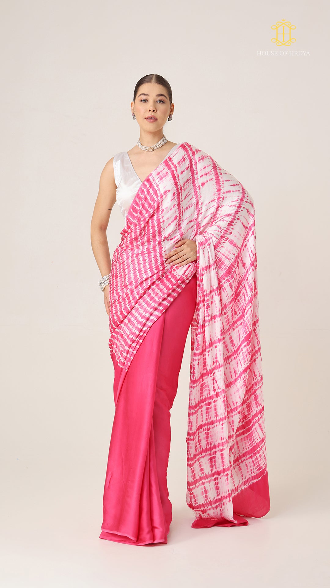 Baandh Gulab Modal Silk Shibori