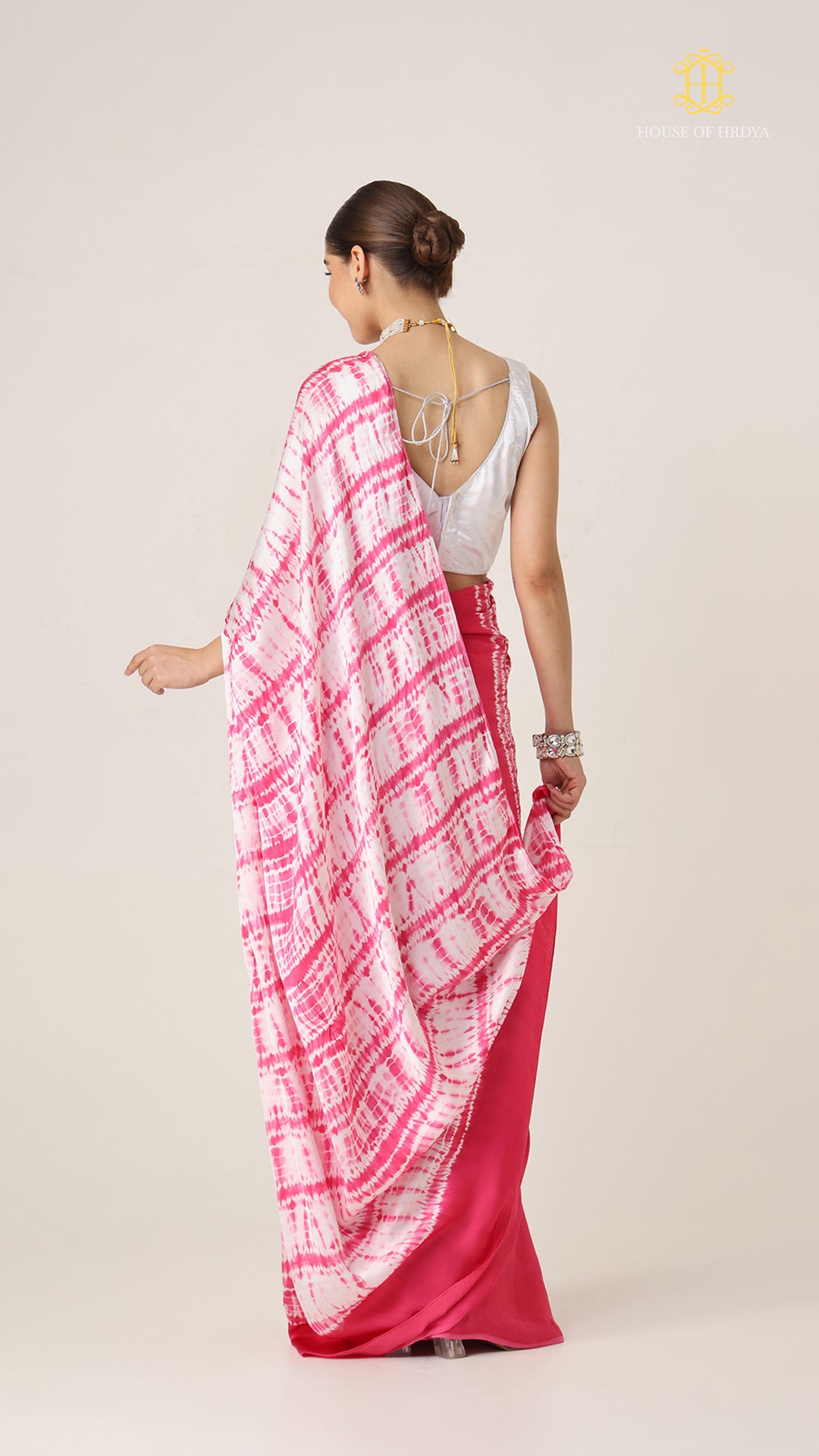 Baandh Gulab Modal Silk Shibori Secondary image