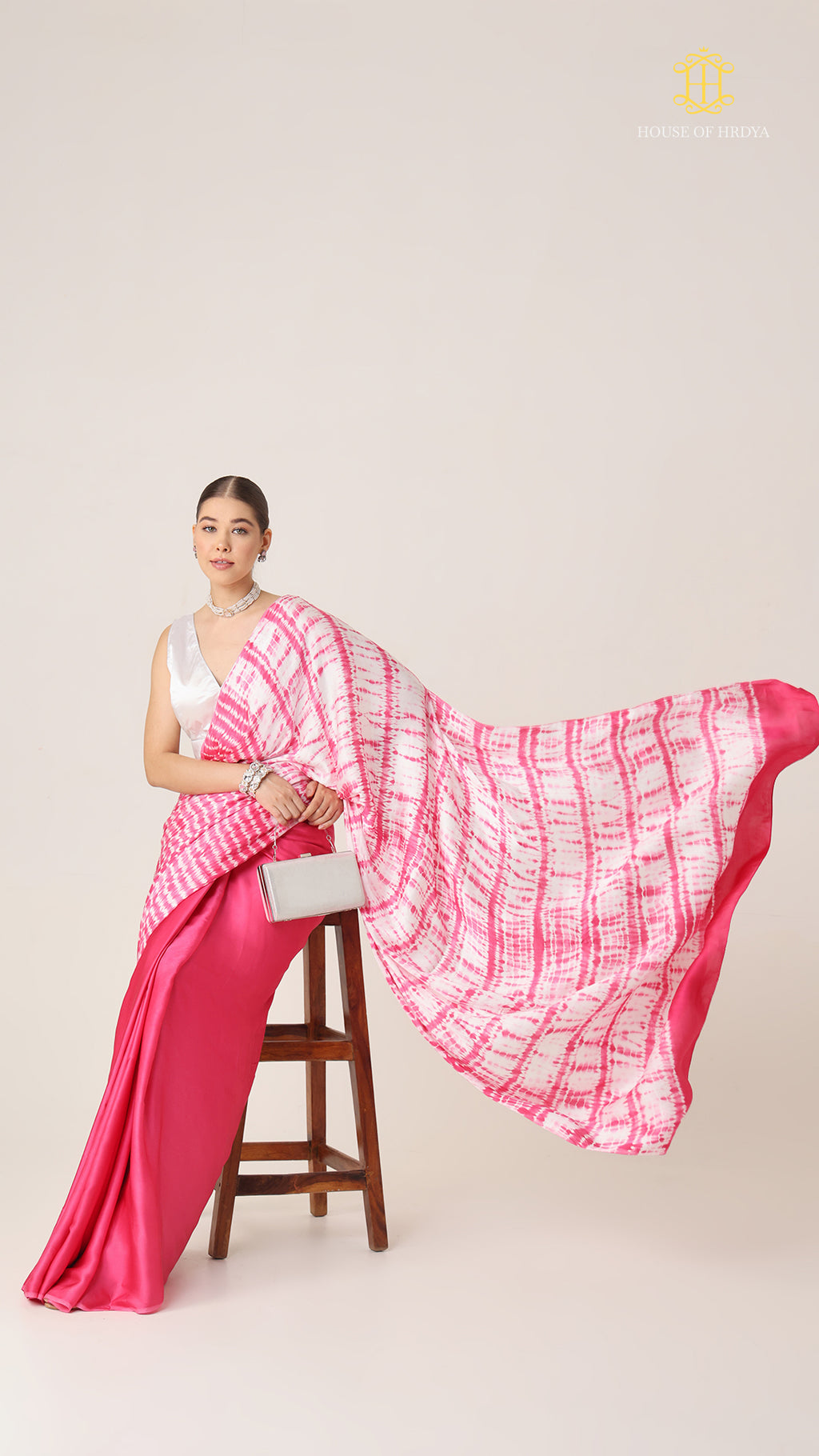 Baandh Gulab Modal Silk Shibori