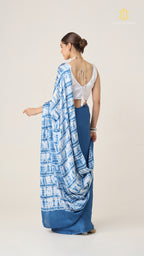 Baandh Neel Modal Silk Shibori
