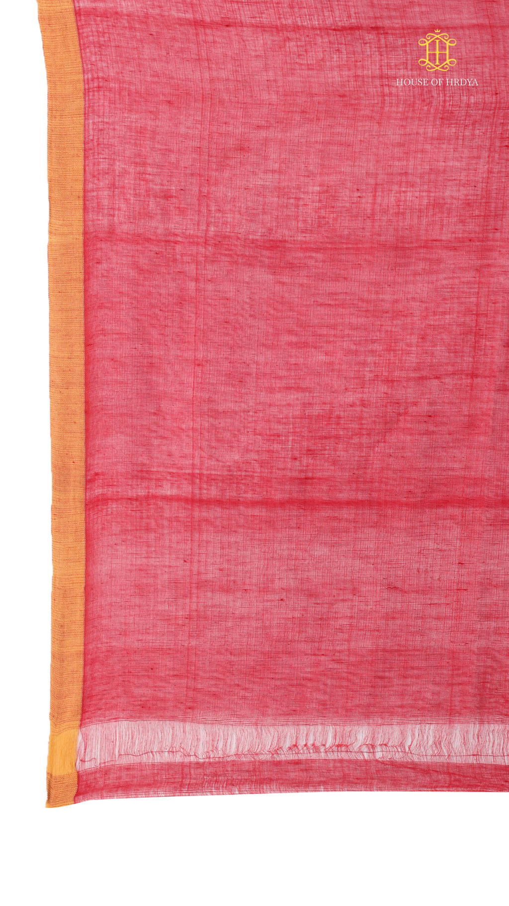 Nirva Mul Cotton Jamdani Plain - Red