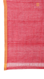 Nirva Mul Cotton Jamdani Plain - Red