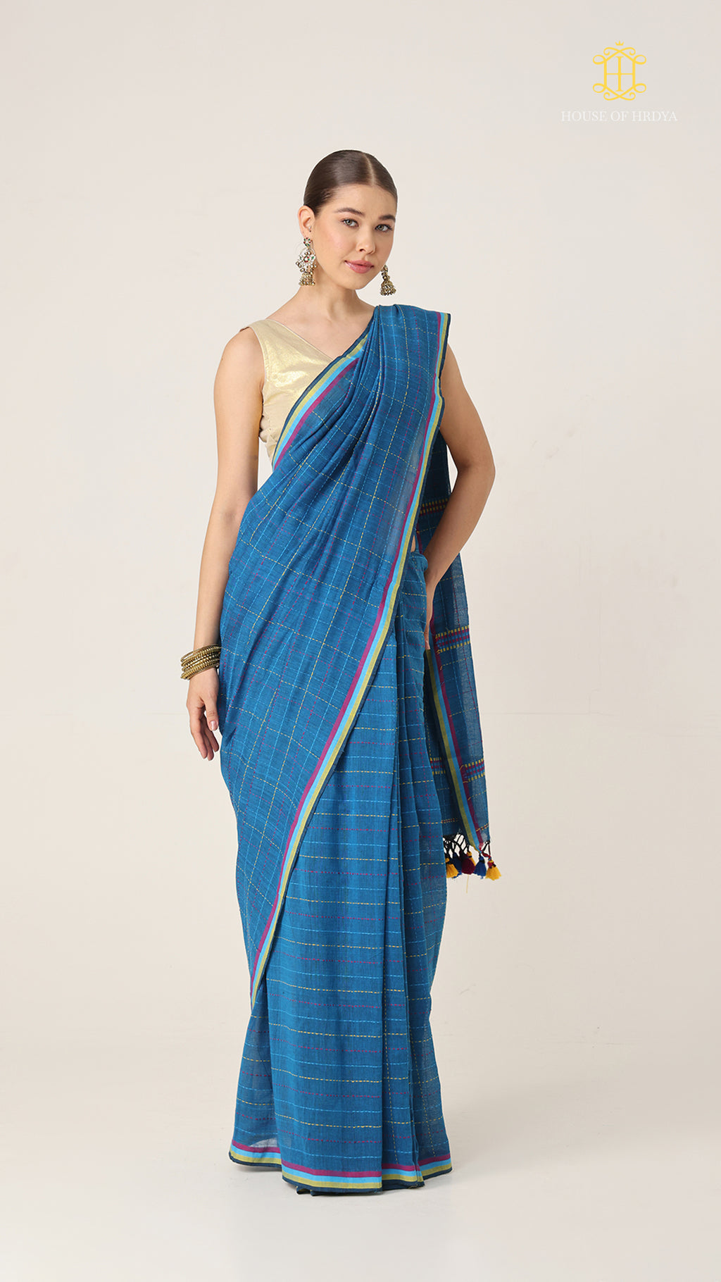 Nirva Kantha Neel Saree