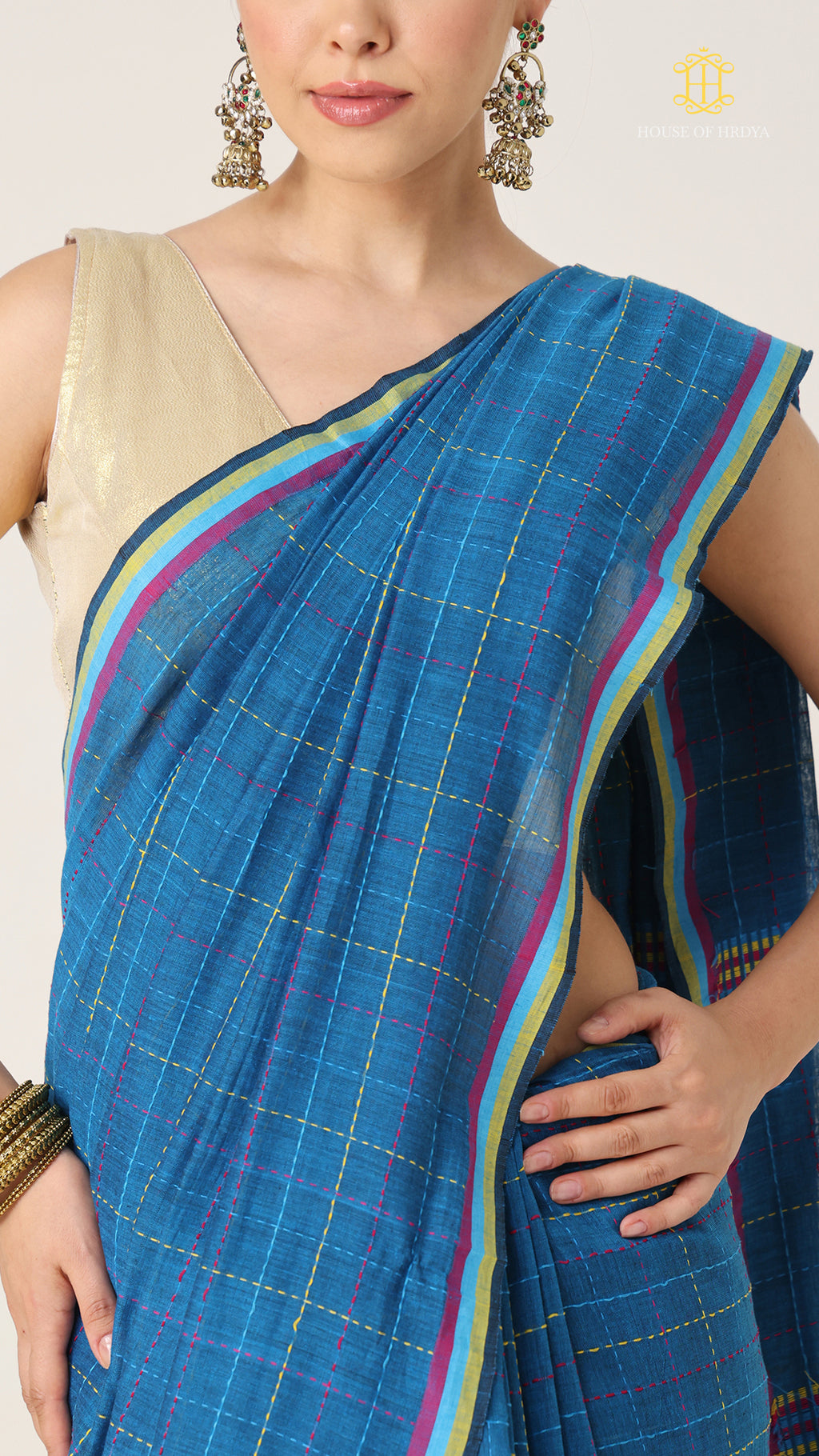 Nirva Kantha Neel Saree