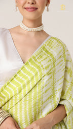 Baandh Sage Modal Silk Shibori