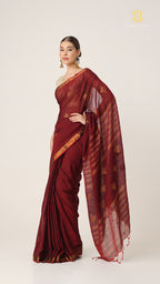 Nirva Aaroh Maroon Saree