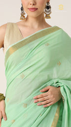 Nirva Aaroh Green Saree