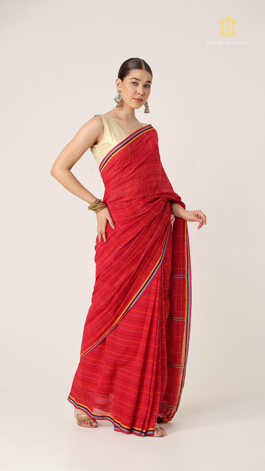 Nirva Kantha Laal Saree