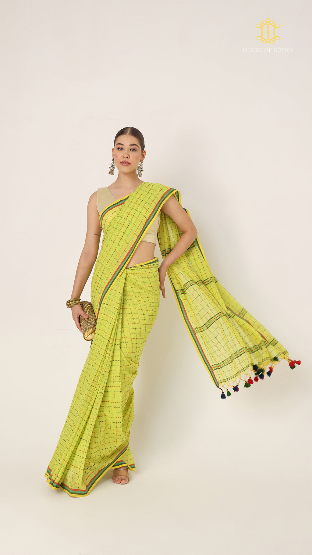 Nirva Kantha Harit Saree