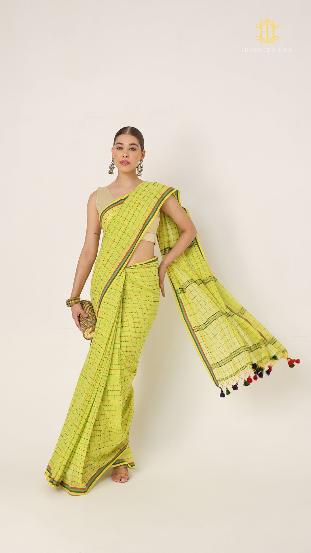 Nirva Kantha Harit Saree