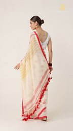 Suta Flower Buta Saree