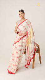 Suta Flower Buta Saree