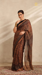 Ajrakh Kota Silk Saree