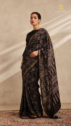 Ajrakh Mul Cotton Saree