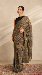 Ajrakh Mul Cotton Saree