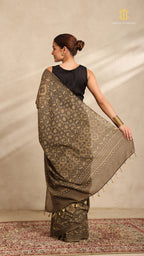 Ajrakh Mul Cotton Saree