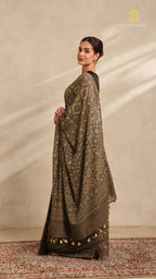 Ajrakh Mul Cotton Saree