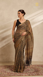 Ajrakh Kota Silk Saree