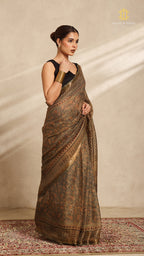 Ajrakh Kota Silk Saree