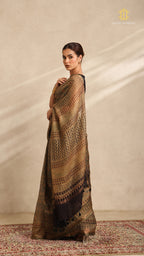 Ajrakh Kota Silk Saree