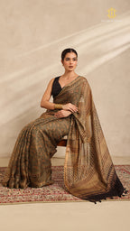 Ajrakh Kota Silk Saree