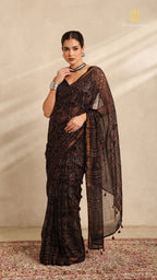 Ajrakh Kota Doria Saree