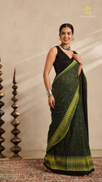 Ajrakh Mul Cotton Saree