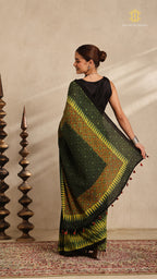 Ajrakh Mul Cotton Saree