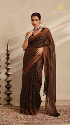 Ajrakh Kota Silk Saree