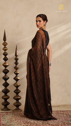 Ajrakh Kota Silk Saree